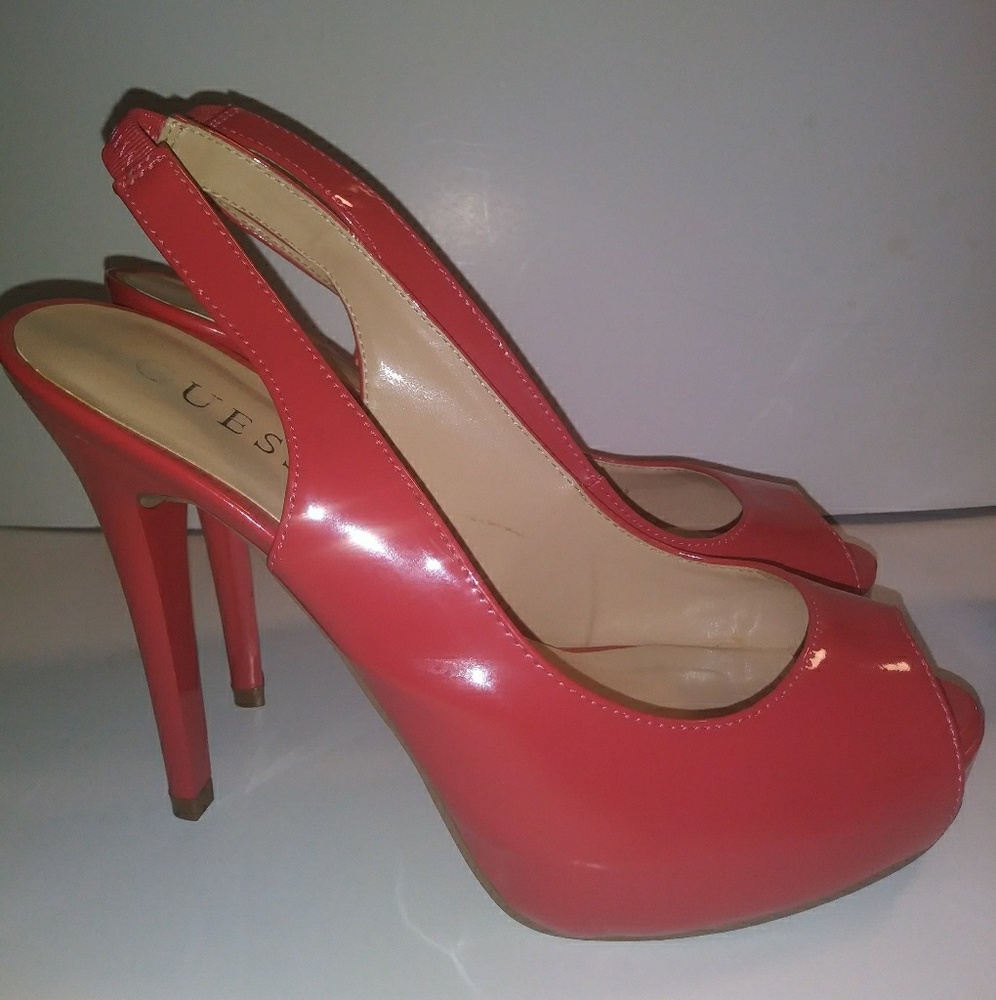 Guess patent leather heels (Open to offer!)